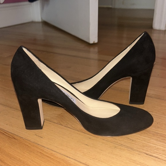 AUTHENTIC JIMMY CHOO BLACK HEELS - Picture 2 of 3